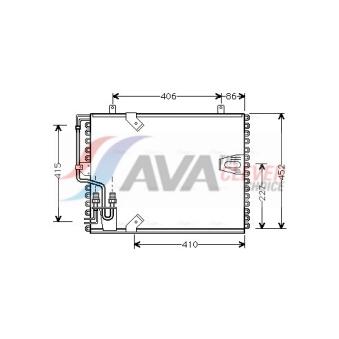 Condenseur, climatisation AVA QUALITY COOLING BW5183
