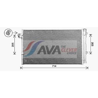 Condenseur, climatisation AVA QUALITY COOLING BW5609D