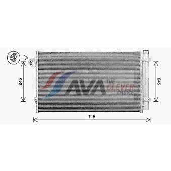 Condenseur, climatisation AVA QUALITY COOLING BW5616D