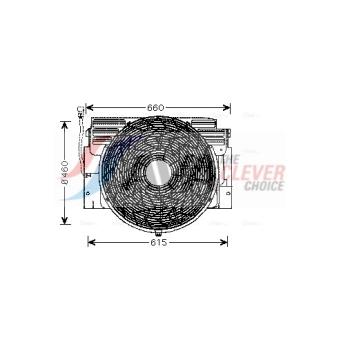 Ventilateur, refroidissement du moteur AVA QUALITY COOLING BW7517