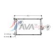 AVA QUALITY COOLING BWA2205 - Radiateur, refroidissement du moteur