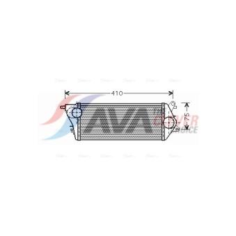 Intercooler, échangeur AVA QUALITY COOLING BWA4265