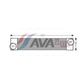Intercooler, échangeur AVA QUALITY COOLING BWA4375