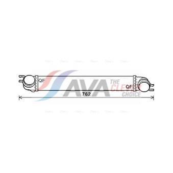 Intercooler, échangeur AVA QUALITY COOLING BWA4425