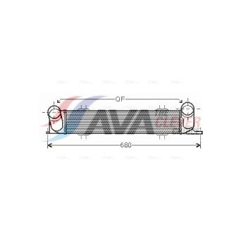 Intercooler, échangeur AVA QUALITY COOLING BWA4538