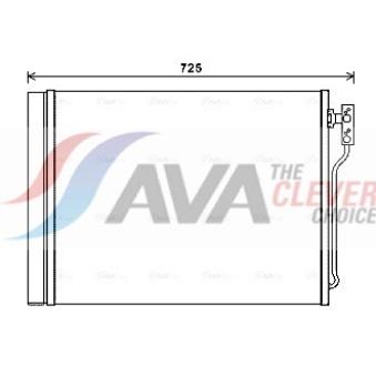 Condenseur, climatisation AVA QUALITY COOLING OEM 7618770