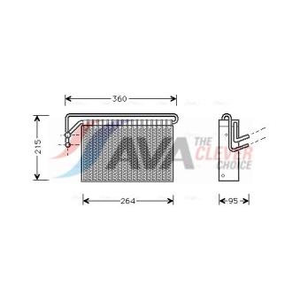 Evaporateur climatisation AVA QUALITY COOLING BWV024