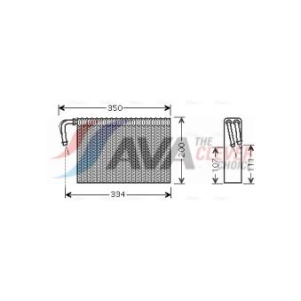 Evaporateur climatisation AVA QUALITY COOLING BWV305