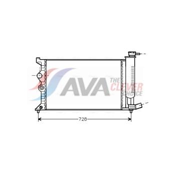 Radiateur, refroidissement du moteur AVA QUALITY COOLING CN2104