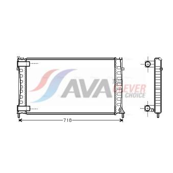 Radiateur, refroidissement du moteur AVA QUALITY COOLING CN2144