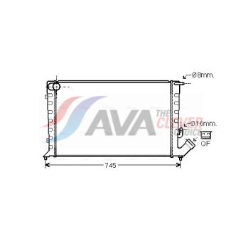 Radiateur, refroidissement du moteur AVA QUALITY COOLING OEM 1331zw Radiateur, refroidissement du moteur AVA QUALITY COOLING OEM 1331zw