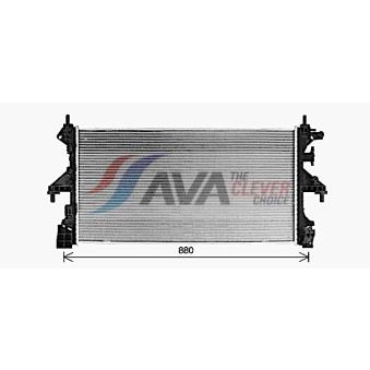 Radiateur, refroidissement du moteur AVA QUALITY COOLING OEM 1333C8