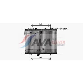 Radiateur, refroidissement du moteur AVA QUALITY COOLING [CN2334]