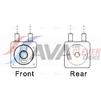 Radiateur d'huile de boîte automatique AVA QUALITY COOLING [CN3285]