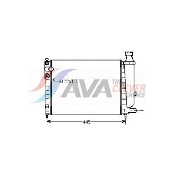 Radiateur, refroidissement du moteur AVA QUALITY COOLING CNA2046