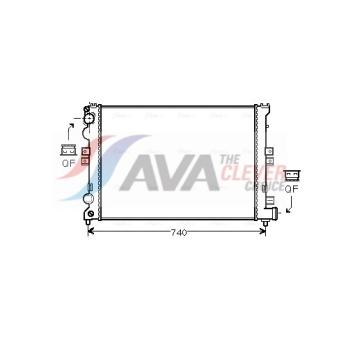 Radiateur, refroidissement du moteur AVA QUALITY COOLING CNA2078