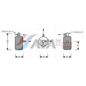 Filtre déshydratant, climatisation AVA QUALITY COOLING OEM 6453V6 Filtre déshydratant, climatisation AVA QUALITY COOLING OEM 6453V6