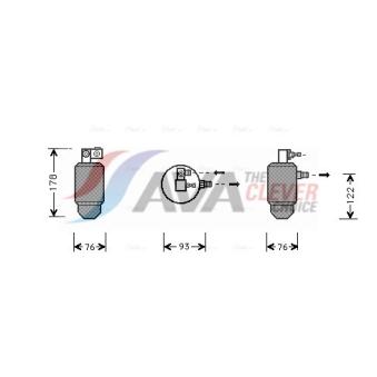 Filtre déshydratant, climatisation AVA QUALITY COOLING CND164
