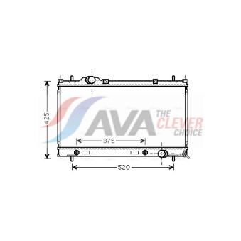 Radiateur, refroidissement du moteur AVA QUALITY COOLING CR2086