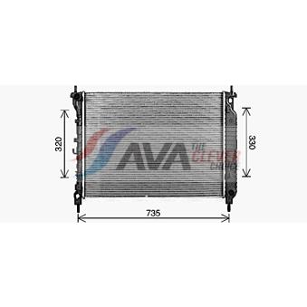 Radiateur, refroidissement du moteur AVA QUALITY COOLING OEM 4818253