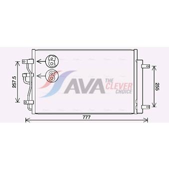 Condenseur, climatisation AVA QUALITY COOLING CT5068D