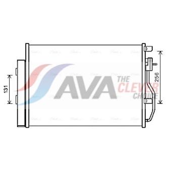 Condenseur, climatisation AVA QUALITY COOLING OEM 96943762
