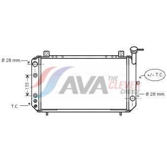 Radiateur, refroidissement du moteur AVA QUALITY COOLING OEM 2146053A10 Radiateur, refroidissement du moteur AVA QUALITY COOLING OEM 2146053A10