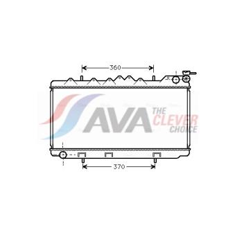 Radiateur, refroidissement du moteur AVA QUALITY COOLING DN2102