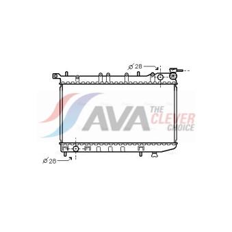 Radiateur, refroidissement du moteur AVA QUALITY COOLING DN2123