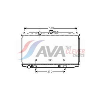 Radiateur, refroidissement du moteur AVA QUALITY COOLING DN2223