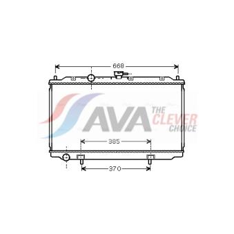 Radiateur, refroidissement du moteur AVA QUALITY COOLING DN2224