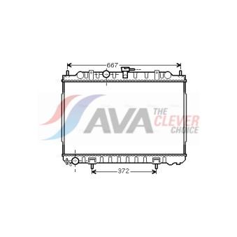Radiateur, refroidissement du moteur AVA QUALITY COOLING DN2238