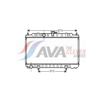 Radiateur, refroidissement du moteur AVA QUALITY COOLING DN2245