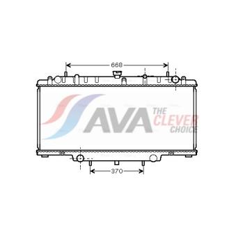 Radiateur, refroidissement du moteur AVA QUALITY COOLING [DN2246]