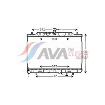 Radiateur, refroidissement du moteur AVA QUALITY COOLING DN2293