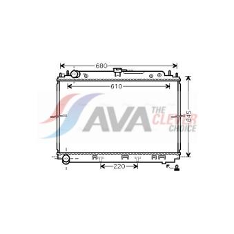 Radiateur, refroidissement du moteur AVA QUALITY COOLING OEM 21460EB31A