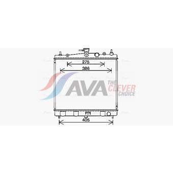 Radiateur, refroidissement du moteur AVA QUALITY COOLING DN2454