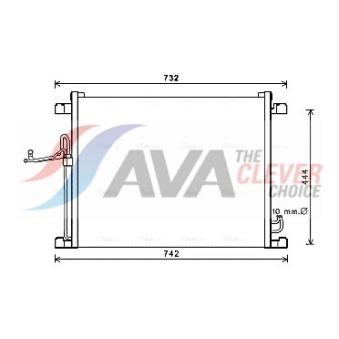 Condenseur, climatisation AVA QUALITY COOLING DN5392