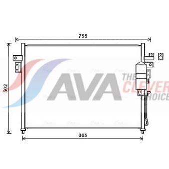 Condenseur, climatisation AVA QUALITY COOLING DN5404D