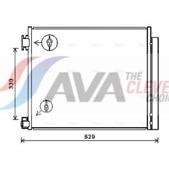 Condenseur, climatisation AVA QUALITY COOLING OEM 921004BE0B