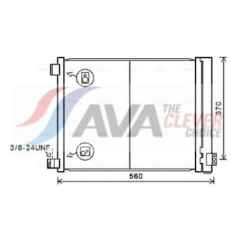 Condenseur, climatisation AVA QUALITY COOLING OEM 921011HC1A