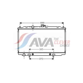 Radiateur, refroidissement du moteur AVA QUALITY COOLING OEM 21460AV700