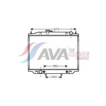 Radiateur, refroidissement du moteur AVA QUALITY COOLING [DNA2262]