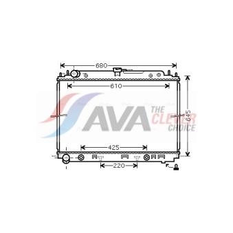Radiateur, refroidissement du moteur AVA QUALITY COOLING OEM 21460EB31A