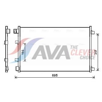 Condenseur, climatisation AVA QUALITY COOLING OEM 92100JD20A Condenseur, climatisation AVA QUALITY COOLING OEM 92100JD20A
