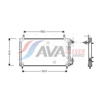 Condenseur, climatisation AVA QUALITY COOLING DW5006