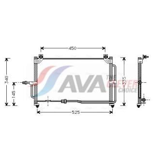 Condenseur, climatisation AVA QUALITY COOLING DW5028