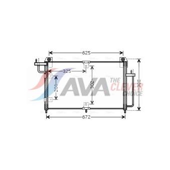Condenseur, climatisation AVA QUALITY COOLING OEM 6841006000 Condenseur, climatisation AVA QUALITY COOLING OEM 6841006000
