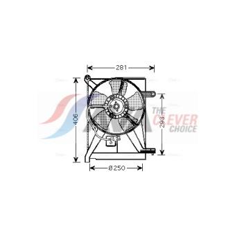 Ventilateur, refroidissement du moteur AVA QUALITY COOLING OEM da50002 Ventilateur, refroidissement du moteur AVA QUALITY COOLING OEM da50002