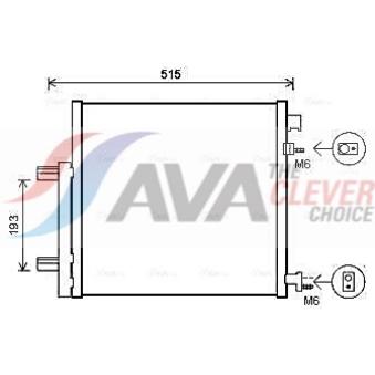 Condenseur, climatisation AVA QUALITY COOLING DWA5140D